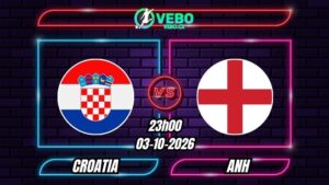 Nhận định Croatia vs Anh 23h00 ngày 03/10/2026